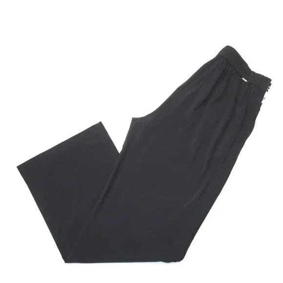 NWT Vuori VW4086 Villa Trouser in Black Pleated Lightweight Wide Leg Pants L - Picture 6 of 6